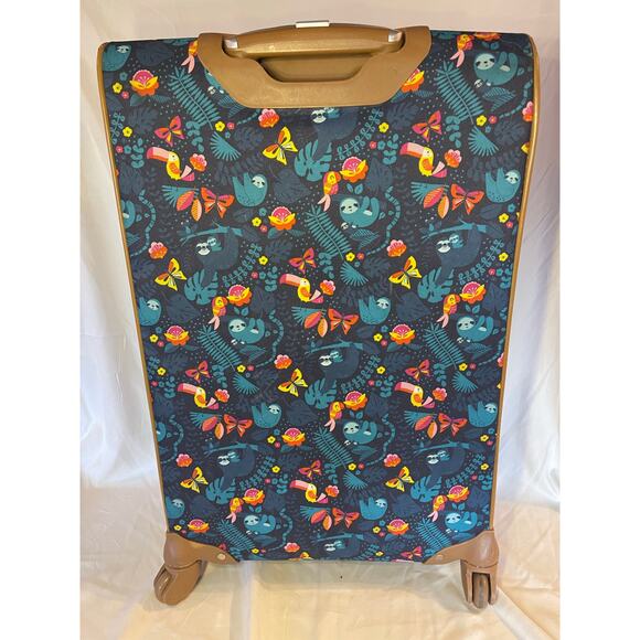 Lily Bloom Luggage 24" Expandable Sloth To Me Navy - Picture 2 of 11